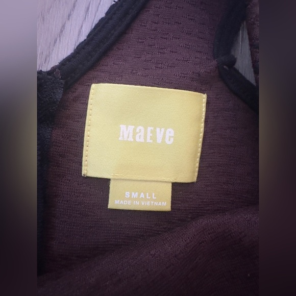 Maeve by Anthropologie Black and Brown Asymmetrical Halter Sheath Dress - Picture 5 of 9